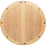  Coaster Furniture Lavon 106628 Oval 60-inch Counter Height Extension Dining Table - Light Oak IMAGE 12