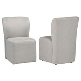  Coaster Furniture Jaelynn 107052BEI Set of 2 Upholstered Parsons Dining Side Chair - Beige IMAGE 1
