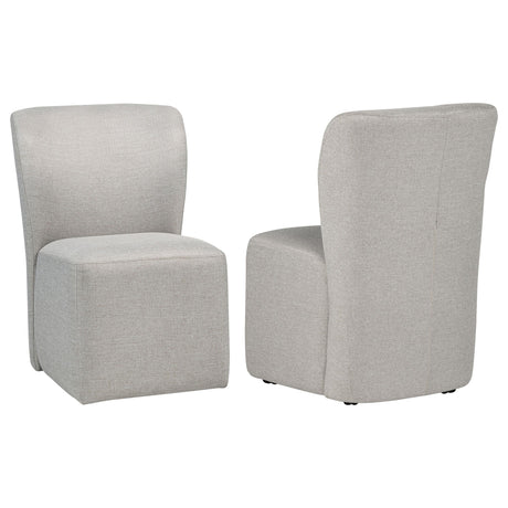  Coaster Furniture Jaelynn 107052BEI Set of 2 Upholstered Parsons Dining Side Chair - Beige IMAGE 1