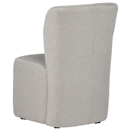  Coaster Furniture Jaelynn 107052BEI Set of 2 Upholstered Parsons Dining Side Chair - Beige IMAGE 4