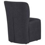  Coaster Furniture Jaelynn 107052CHAR Set of 2 Upholstered Parsons Dining Side Chair - Charcoal IMAGE 10