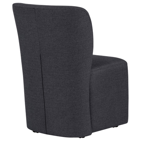  Coaster Furniture Jaelynn 107052CHAR Set of 2 Upholstered Parsons Dining Side Chair - Charcoal IMAGE 10