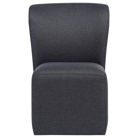  Coaster Furniture Jaelynn 107052CHAR Set of 2 Upholstered Parsons Dining Side Chair - Charcoal IMAGE 11