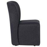 Coaster Furniture Jaelynn 107052CHAR Set of 2 Upholstered Parsons Dining Side Chair - Charcoal IMAGE 2