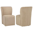  Coaster Furniture Jaelynn 107052TAN Set of 2 Upholstered Parsons Dining Side Chair - Tan IMAGE 1