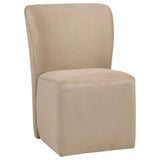  Coaster Furniture Jaelynn 107052TAN Set of 2 Upholstered Parsons Dining Side Chair - Tan IMAGE 3