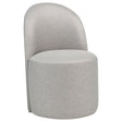  Coaster Furniture Aubrey 107062BEI Set of 2 Upholstered Barrel Dining Side Chair - Beige IMAGE 1