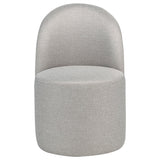  Coaster Furniture Aubrey 107062BEI Set of 2 Upholstered Barrel Dining Side Chair - Beige IMAGE 2