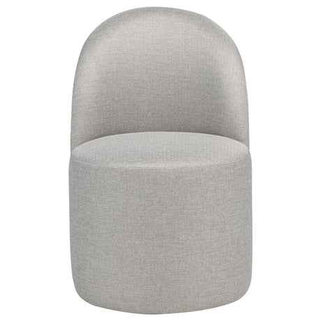  Coaster Furniture Aubrey 107062BEI Set of 2 Upholstered Barrel Dining Side Chair - Beige IMAGE 2