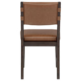  Coaster Furniture Tegan 107072 Set of 2 Faux Leather Upholstered Dining Side Chair - Cognac IMAGE 9