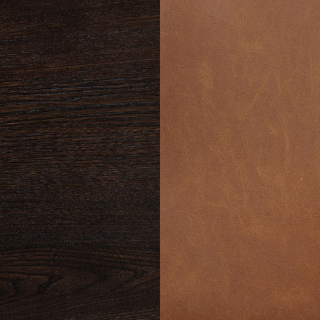  Coaster Furniture Tegan 107079 Set of 2 Faux Leather Upholstered Counter Height Chair - Cognac IMAGE 12