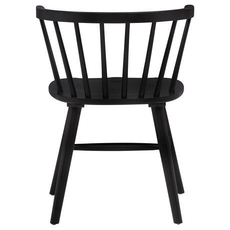  Coaster Furniture Jeffries 107202BLK Set of 2 Windsor Wood Dining Side Chair - Black IMAGE 10