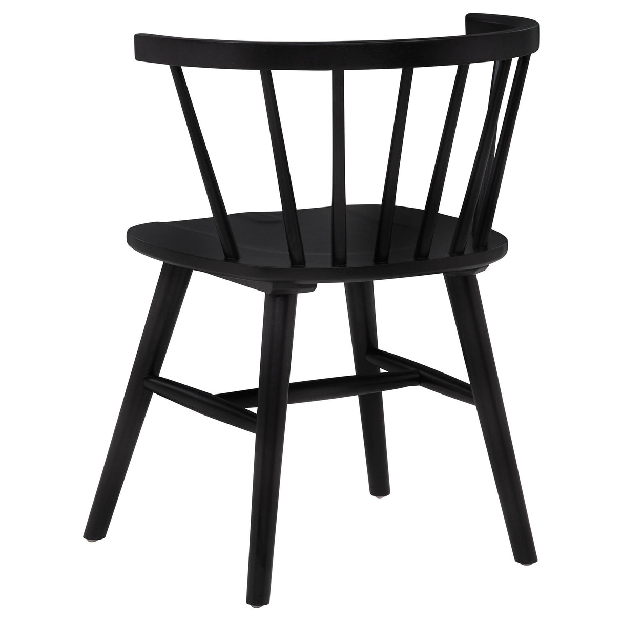  Coaster Furniture Jeffries 107202BLK Set of 2 Windsor Wood Dining Side Chair - Black IMAGE 7