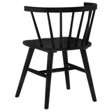  Coaster Furniture Jeffries 107202BLK Set of 2 Windsor Wood Dining Side Chair - Black IMAGE 7