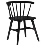  Coaster Furniture Jeffries 107202BLK Set of 2 Windsor Wood Dining Side Chair - Black IMAGE 8