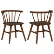  Coaster Furniture Jeffries 107202WAL Set of 2 Windsor Wood Dining Side Chair - Walnut IMAGE 1