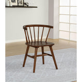  Coaster Furniture Jeffries 107202WAL Set of 2 Windsor Wood Dining Side Chair - Walnut IMAGE 6