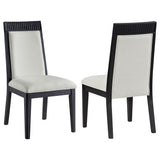  Coaster Furniture Brookmead 108233 Set of 2 Dining Side Chair - Ivory/Black IMAGE 1