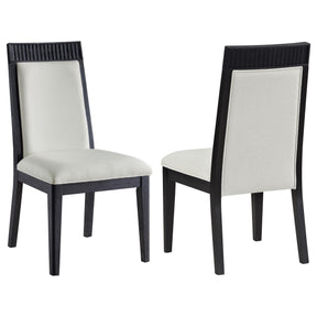  Coaster Furniture Brookmead 108233 Set of 2 Dining Side Chair - Ivory/Black IMAGE 1