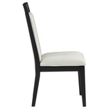  Coaster Furniture Brookmead 108233 Set of 2 Dining Side Chair - Ivory/Black IMAGE 2