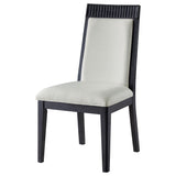 Coaster Furniture Brookmead 108233 Set of 2 Dining Side Chair - Ivory/Black IMAGE 3
