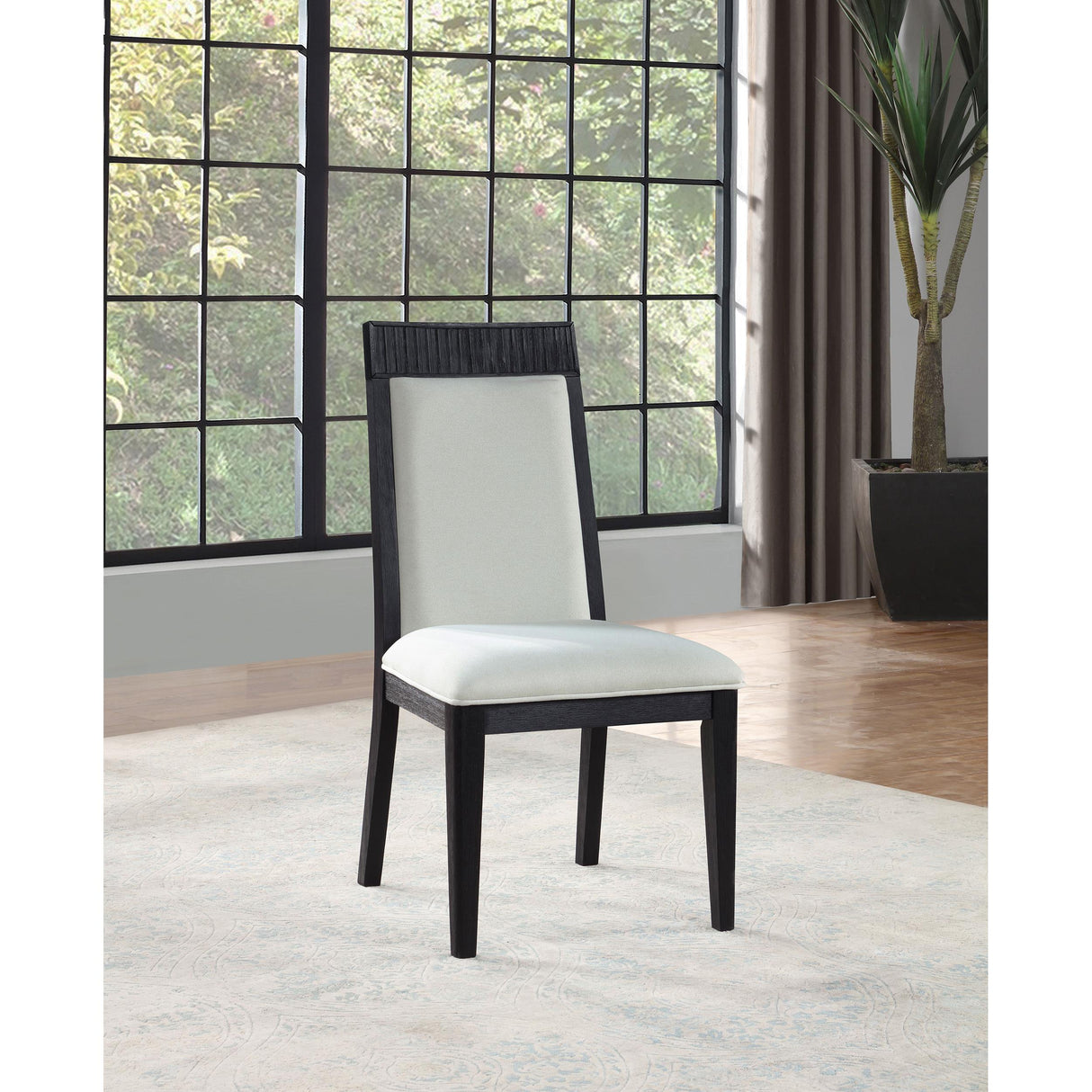  Coaster Furniture Brookmead 108233 Set of 2 Dining Side Chair - Ivory/Black IMAGE 6