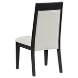  Coaster Furniture Brookmead 108233 Set of 2 Dining Side Chair - Ivory/Black IMAGE 7