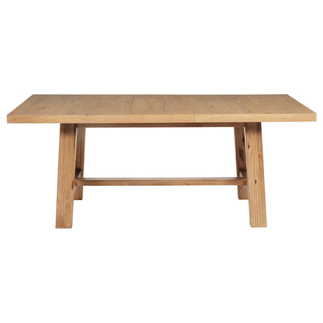  Coaster Furniture Middleton 108540 76-inch Extension Leaf Dining Table - Natural Brown IMAGE 4