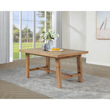  Coaster Furniture Middleton 108540 76-inch Extension Leaf Dining Table - Natural Brown IMAGE 8