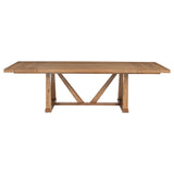  Coaster Furniture Middleton 108541 106-inch Extension Leaf Dining Table - Natural Brown IMAGE 6