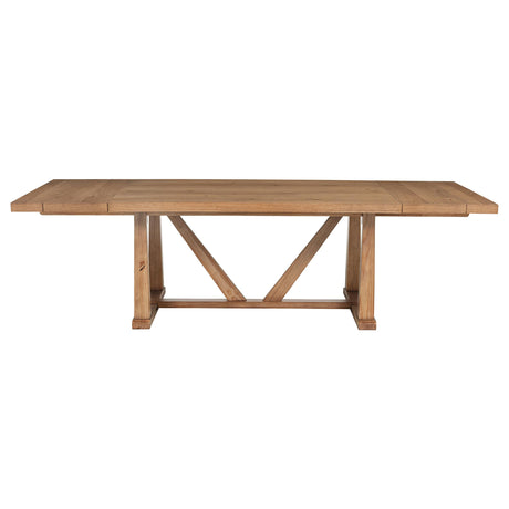  Coaster Furniture Middleton 108541 106-inch Extension Leaf Dining Table - Natural Brown IMAGE 6