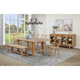  Coaster Furniture Middleton 108543 60-inch Wood Backless Dining Bench - Natural Brown IMAGE 3