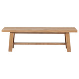  Coaster Furniture Middleton 108543 60-inch Wood Backless Dining Bench - Natural Brown IMAGE 6