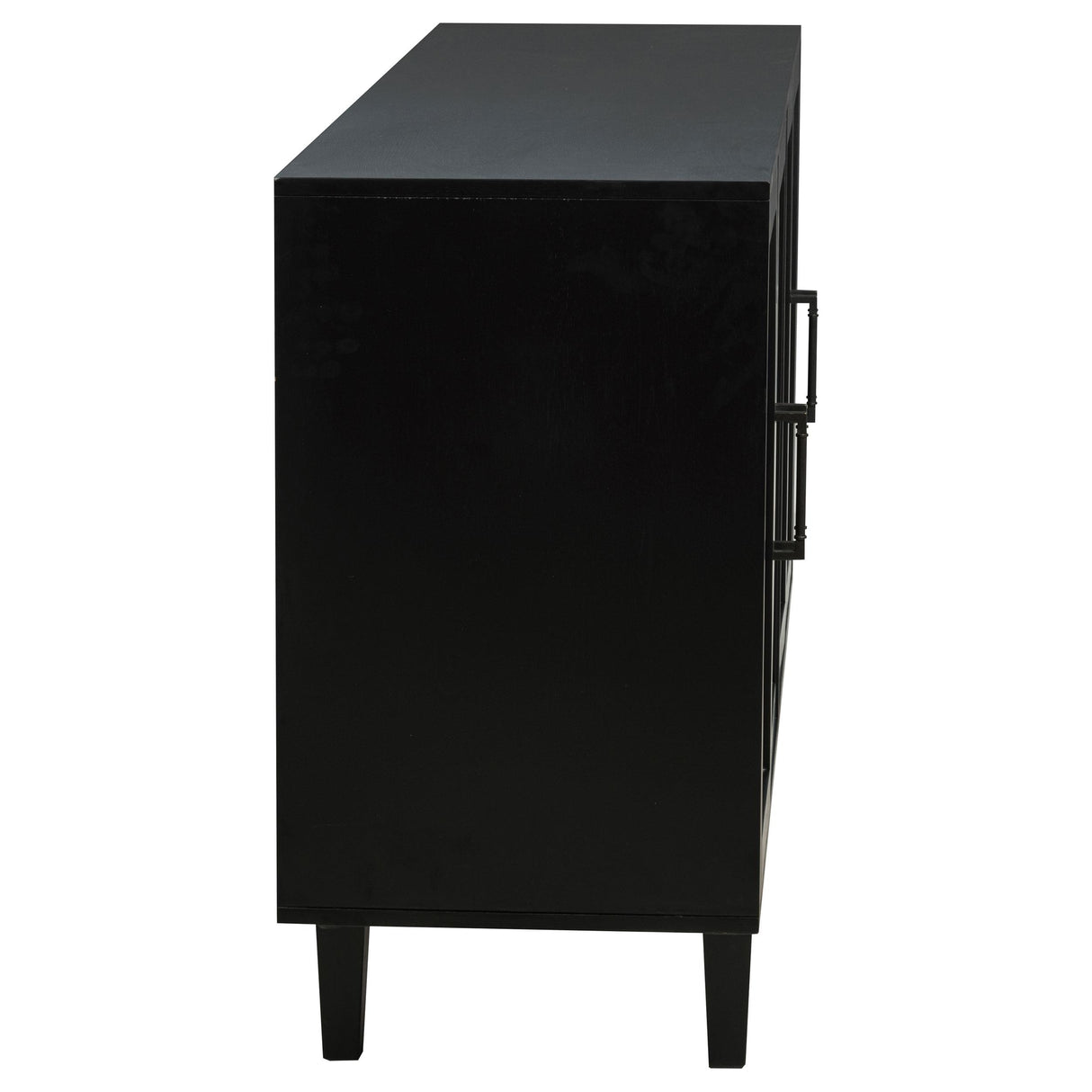  Coaster Furniture Middleton 108545BLK 4-door Sideboard Server with Dual Drawers - Black IMAGE 10