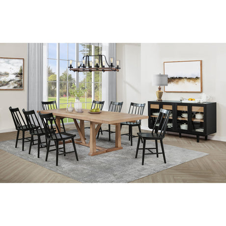  Coaster Furniture Middleton 108545BLK 4-door Sideboard Server with Dual Drawers - Black IMAGE 18