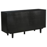  Coaster Furniture Middleton 108545BLK 4-door Sideboard Server with Dual Drawers - Black IMAGE 2
