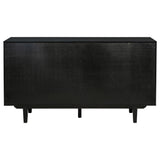  Coaster Furniture Middleton 108545BLK 4-door Sideboard Server with Dual Drawers - Black IMAGE 4