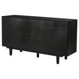  Coaster Furniture Middleton 108545BLK 4-door Sideboard Server with Dual Drawers - Black IMAGE 7