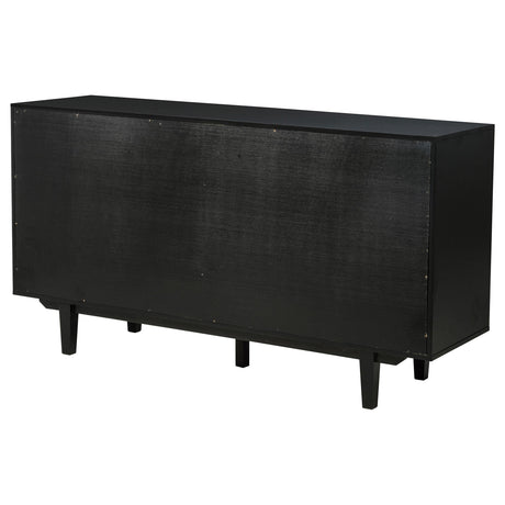  Coaster Furniture Middleton 108545BLK 4-door Sideboard Server with Dual Drawers - Black IMAGE 7