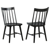  Coaster Furniture Middleton 108546BLK Set of 2 Solid Wood Dining Side Chair - Black IMAGE 1