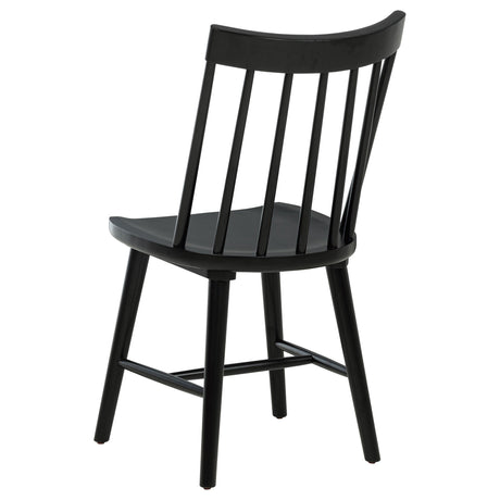  Coaster Furniture Middleton 108546BLK Set of 2 Solid Wood Dining Side Chair - Black IMAGE 12