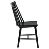  Coaster Furniture Middleton 108546BLK Set of 2 Solid Wood Dining Side Chair - Black IMAGE 3