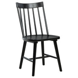  Coaster Furniture Middleton 108546BLK Set of 2 Solid Wood Dining Side Chair - Black IMAGE 6