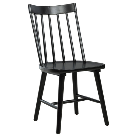  Coaster Furniture Middleton 108546BLK Set of 2 Solid Wood Dining Side Chair - Black IMAGE 6