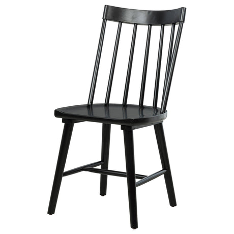  Coaster Furniture Middleton 108546BLK Set of 2 Solid Wood Dining Side Chair - Black IMAGE 8