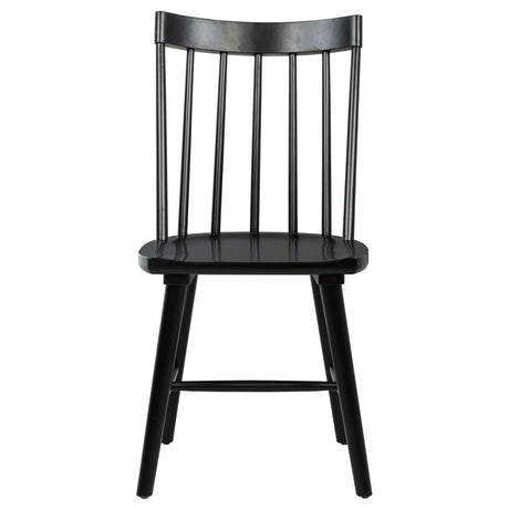  Coaster Furniture Middleton 108546BLK Set of 2 Solid Wood Dining Side Chair - Black IMAGE 9