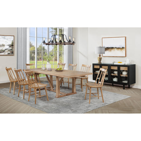  Coaster Furniture Middleton 108546NAT Set of 2 Solid Wood Dining Side Chair - Brown IMAGE 14