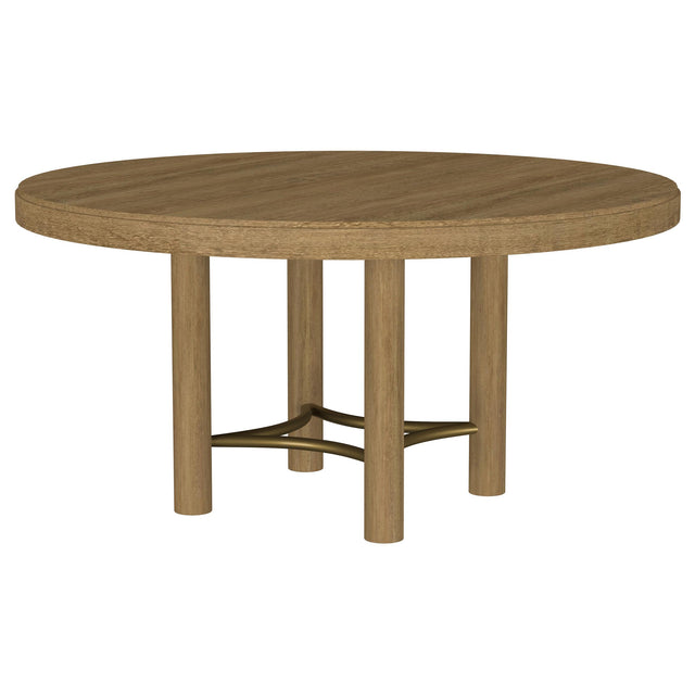  Coaster Furniture Arini 108930 60-inch Round Wood Dining Room Table - Sand Wash IMAGE 1