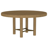  Coaster Furniture Arini 108930 60-inch Round Wood Dining Room Table - Sand Wash IMAGE 2