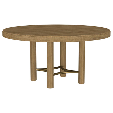  Coaster Furniture Arini 108930 60-inch Round Wood Dining Room Table - Sand Wash IMAGE 2
